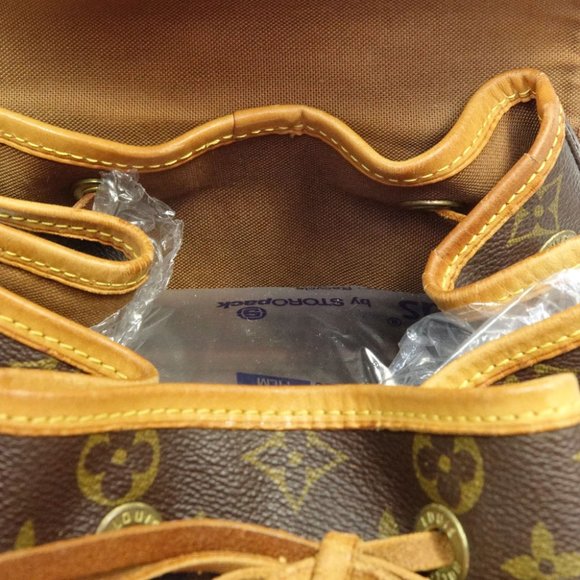 AUTH LOUIS VUITTON Monogram Leather Montsouris GM Backpack Handbag Shoulder Bag - Picture 14 of 14